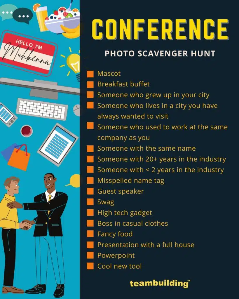 Conference Scavenger Hunt Template