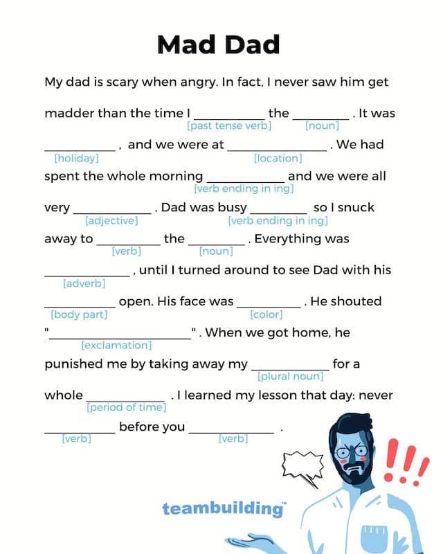 Father's Day 2021 - Mad Libs