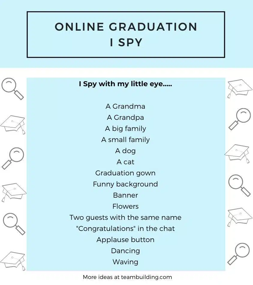 Virtual Graduation I Spy Game Template